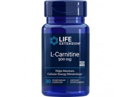 Life Extension L-Carnitine 500mg, 30 vege capsules